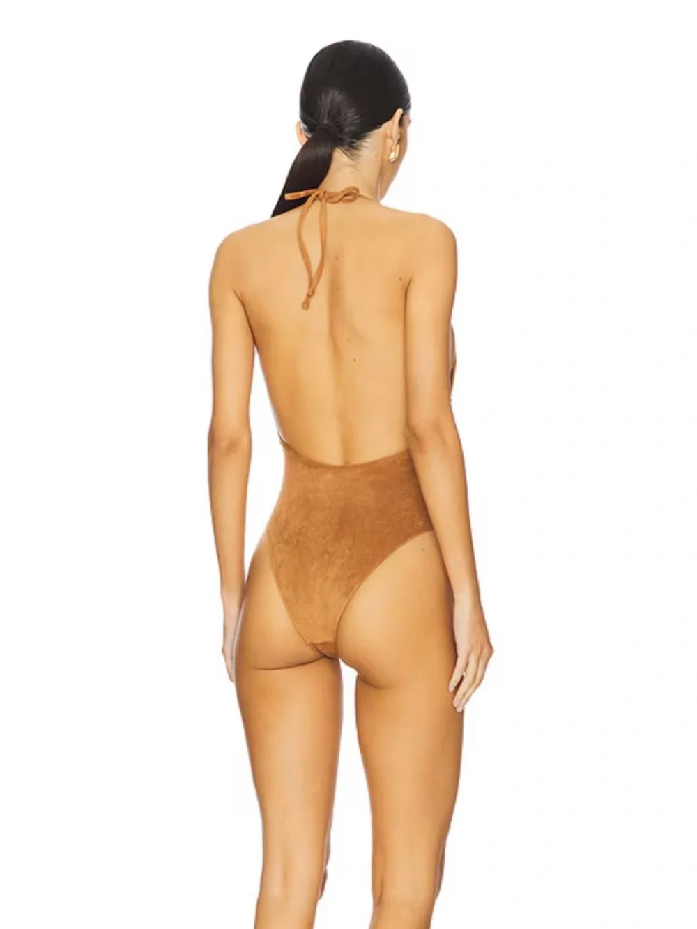 NWT Frankies Bikinis x Bella Hadid Barrel Suede One Piece Bikini